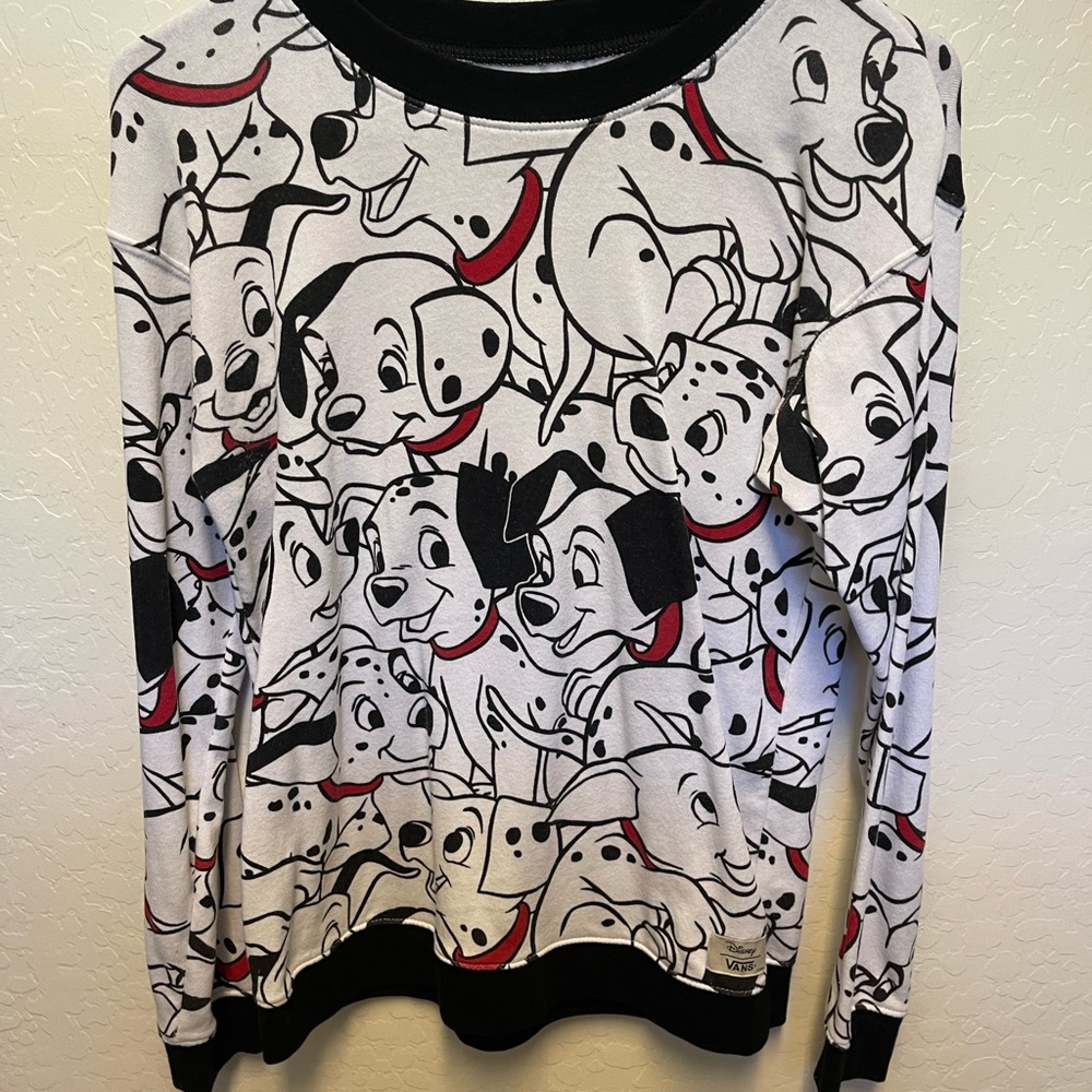 Vans Womens XS Disney 101 Dalmatians sweatshirt